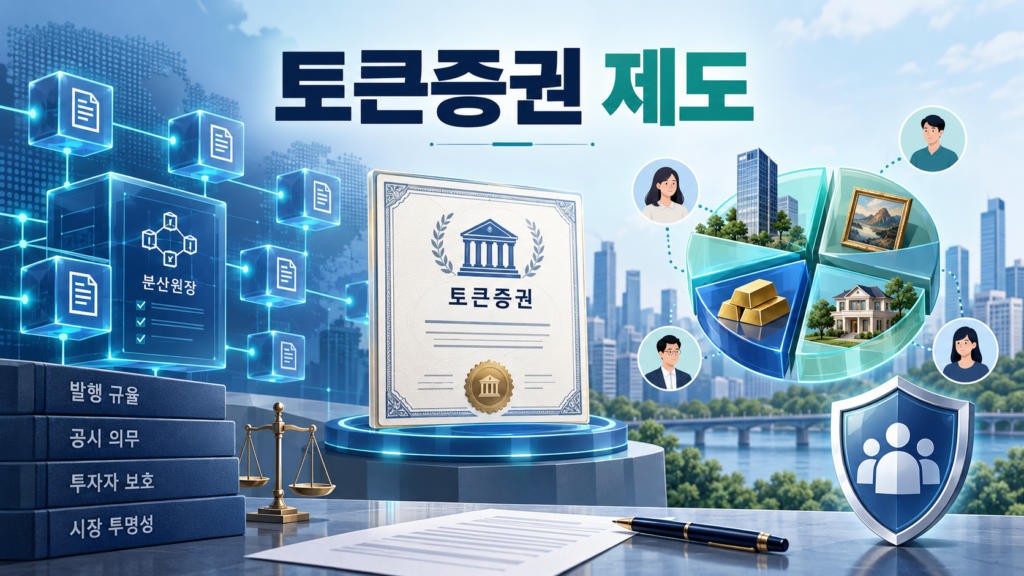 토큰증권 제도와 조각투자 투자자 보호 안내