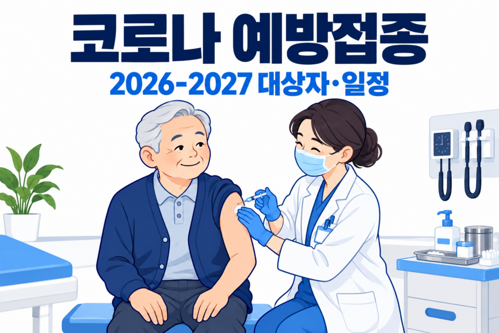코로나 예방접종 2026-2027 대상자 일정 썸네일