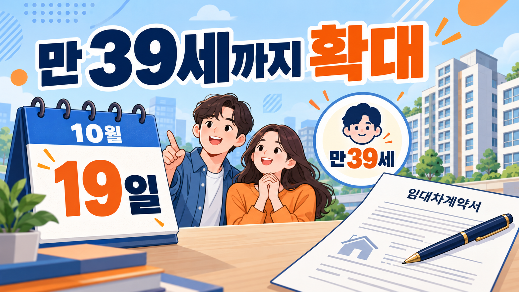 청년 특례전세보증 만 39세 확대와 10월 19일 시행