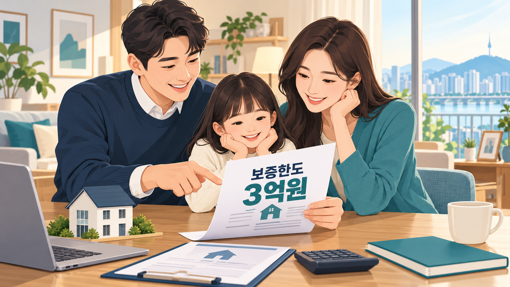 신혼·자녀양육가구 전세보증한도 3억원 안내