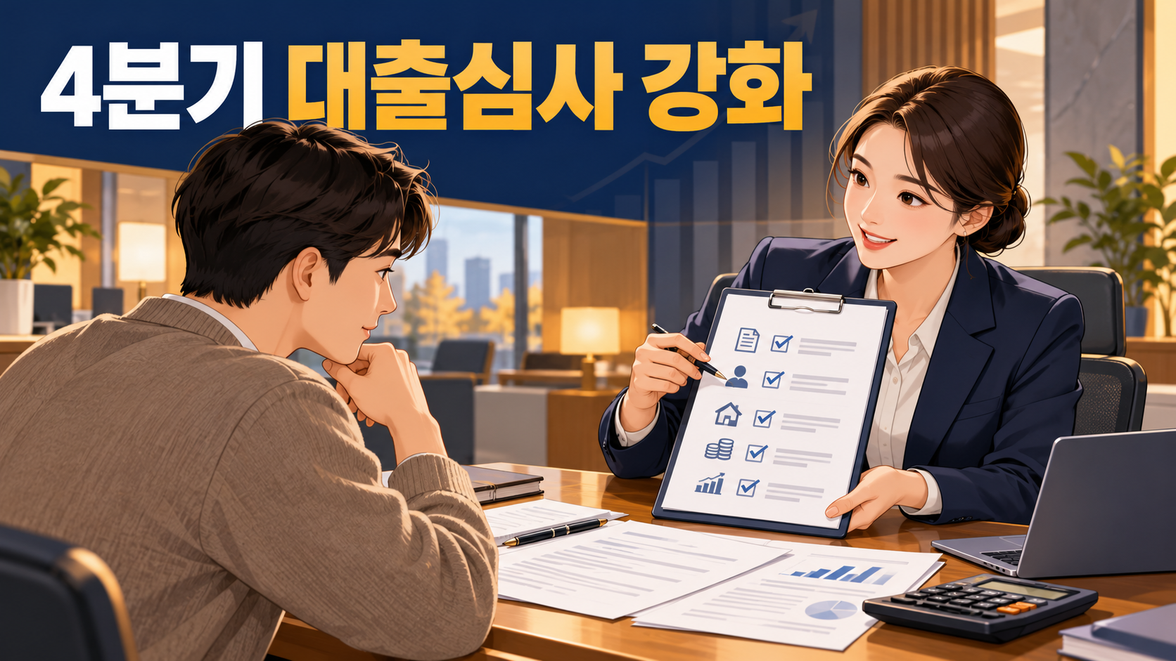 4분기 대출심사 강화와 은행 상담 안내