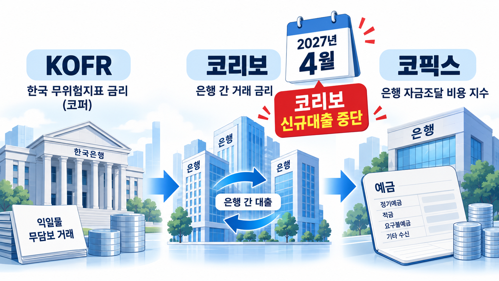 2027년 4월 코리보 신규대출 중단 안내